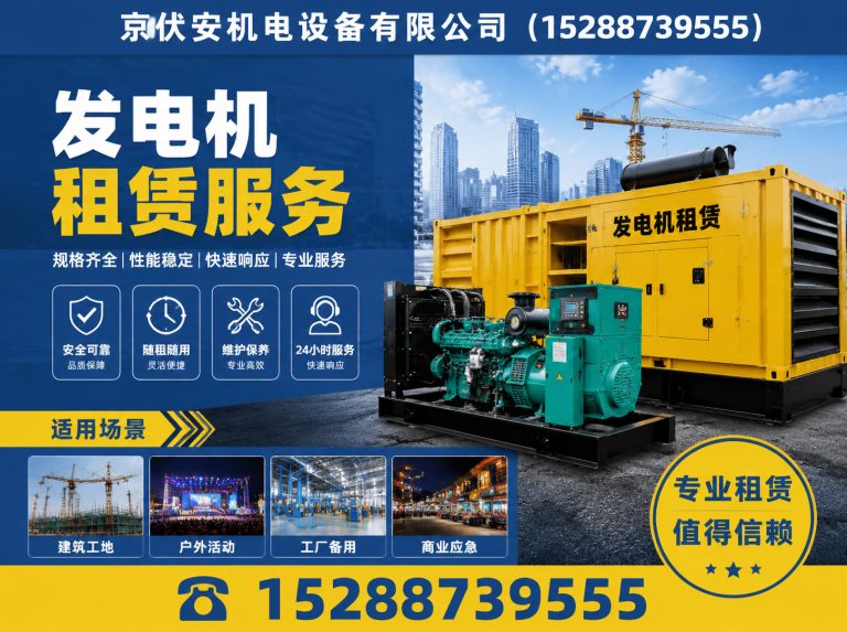 日照应急发电机出租展示图